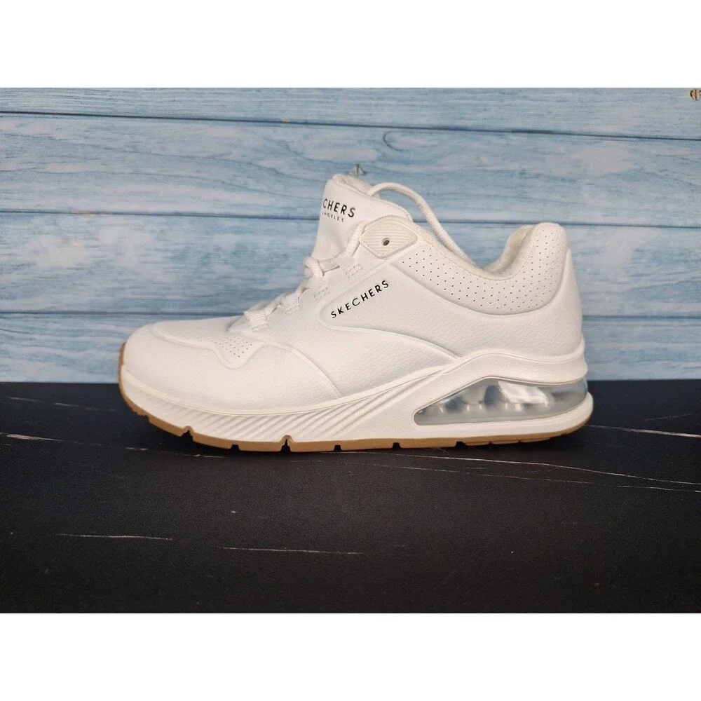 Skechers Uno Stand On Air Women's White Athletic Shoes 73690 Sz 6 - Picture 1 of 16